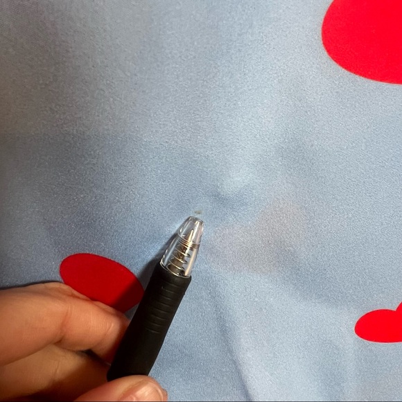 hearts blouse keyhole bow neck ruffle sleeves - Picture 5 of 5